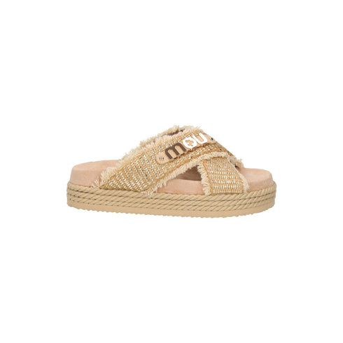 Mou Sandalo Ciabatta Donna in rafia platform 36 - Francavilla Moda